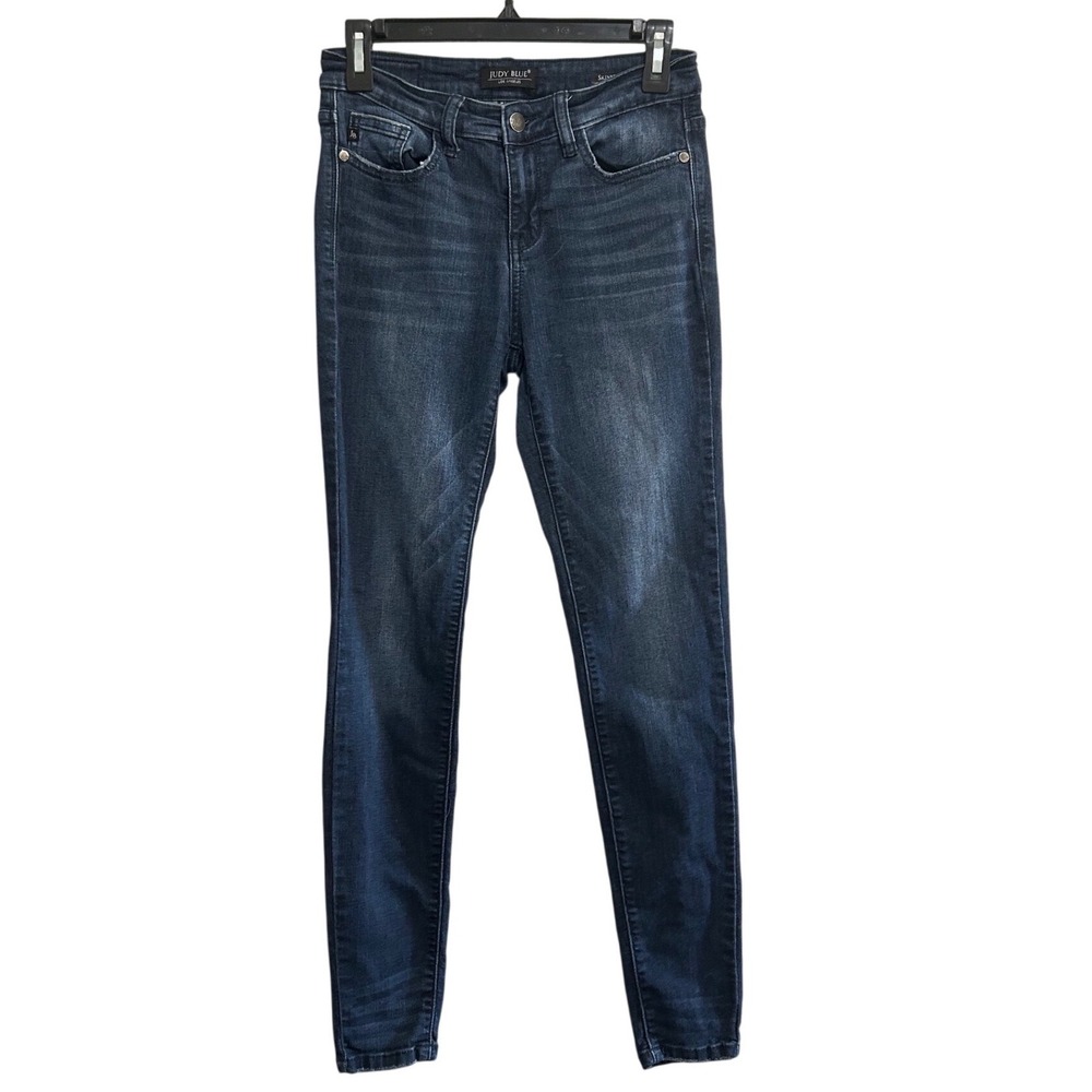 Judy‎ Blue Skinny Jeans Women 5/27 Dark Wash Blue Mid Rise Stretch Slimming